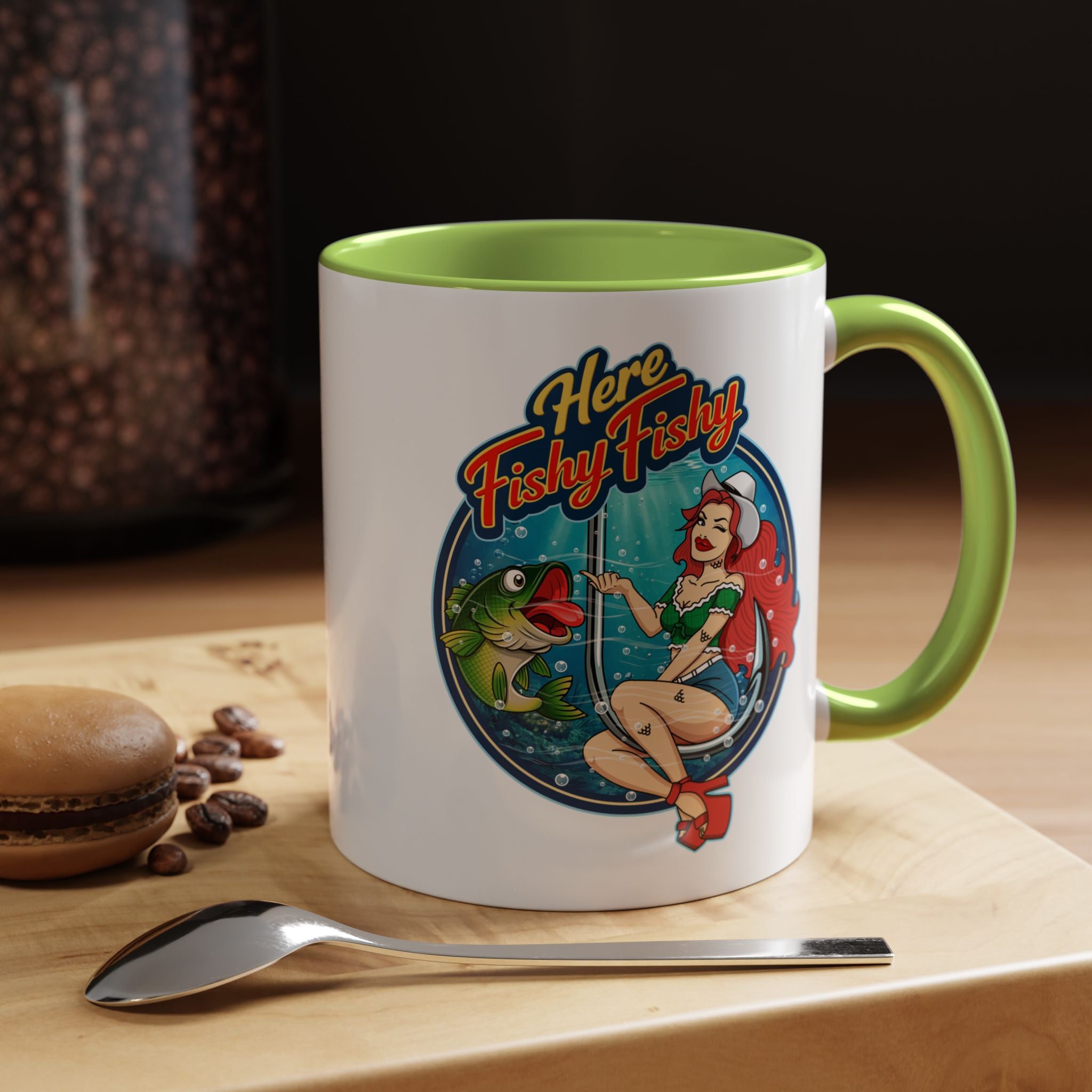 "Here Fishy Fishy" Phat Hookers Coffee Mug