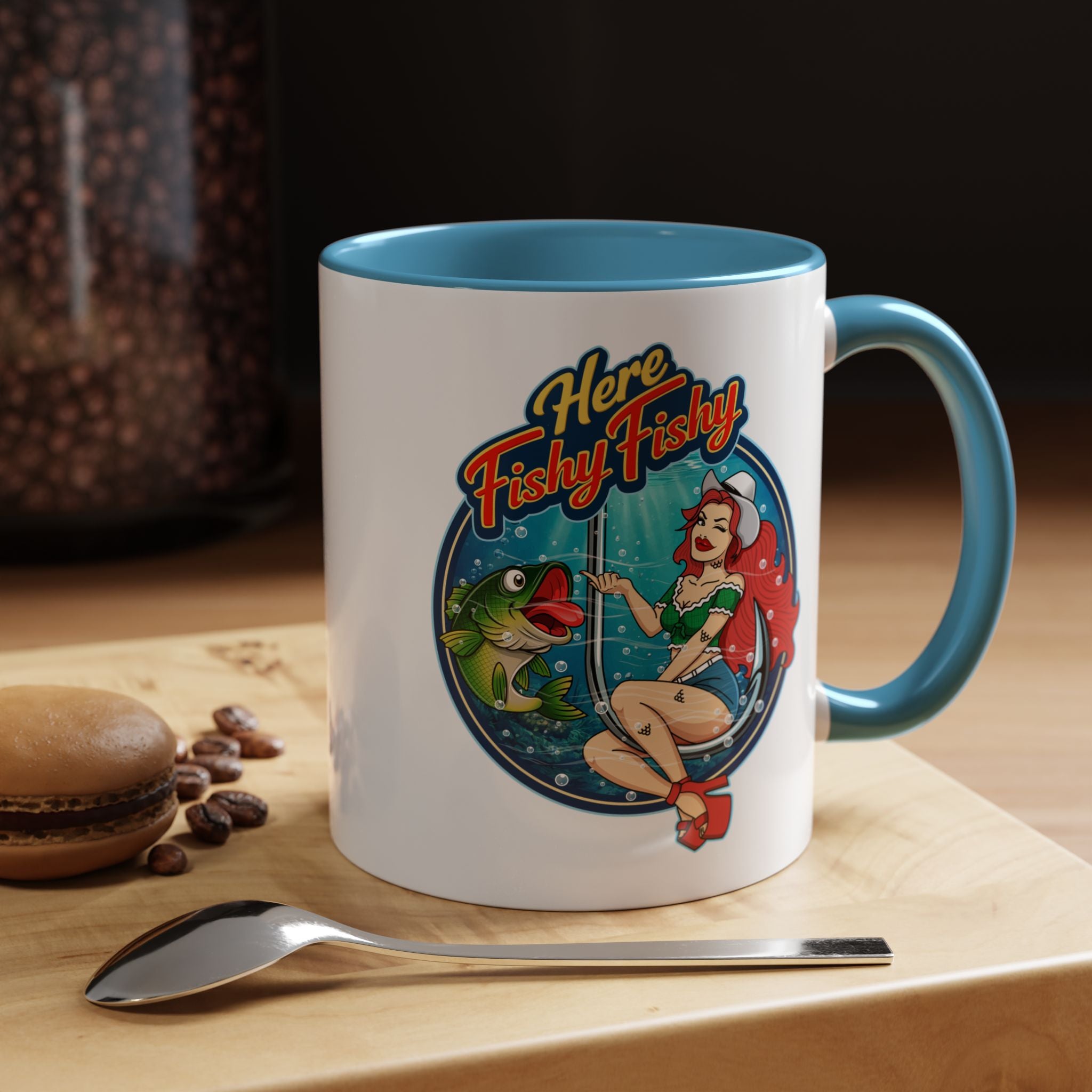 "Here Fishy Fishy" Phat Hookers Coffee Mug
