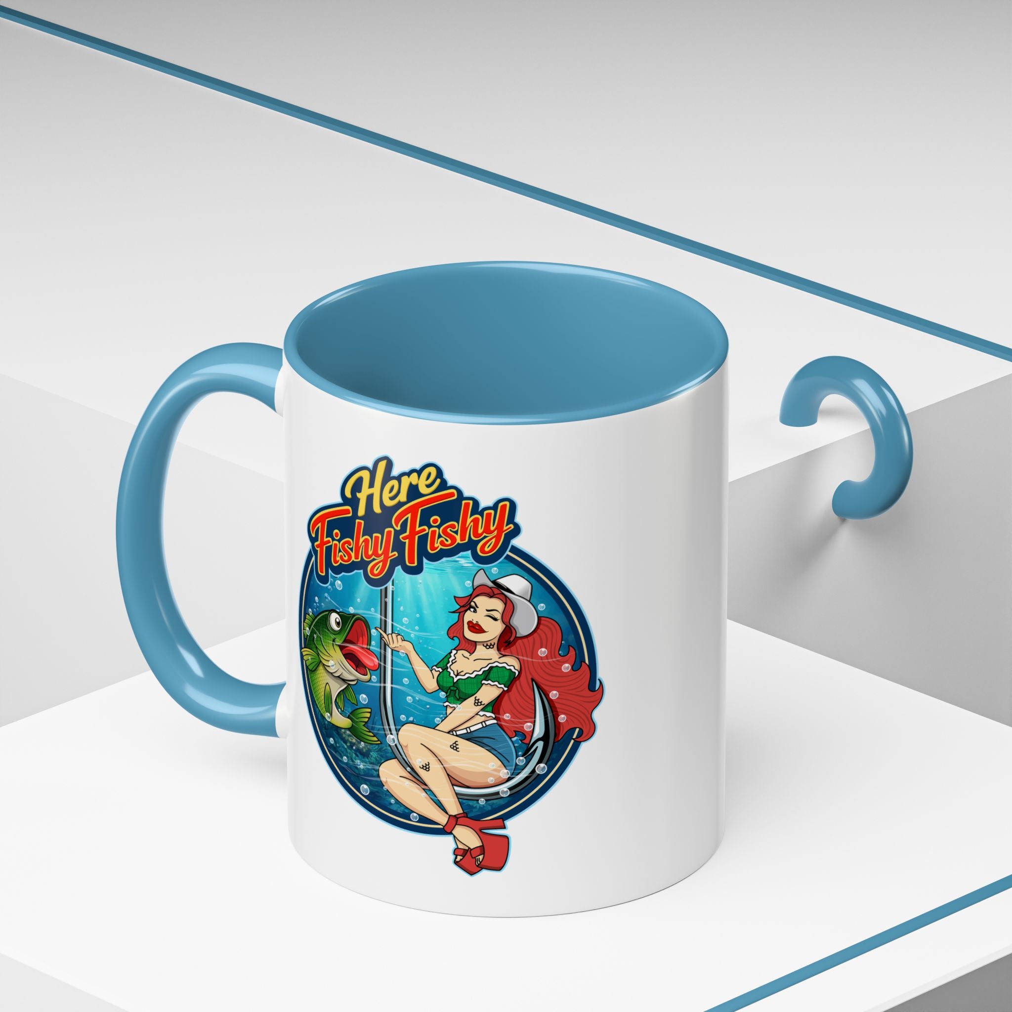 "Here Fishy Fishy" Phat Hookers Coffee Mug
