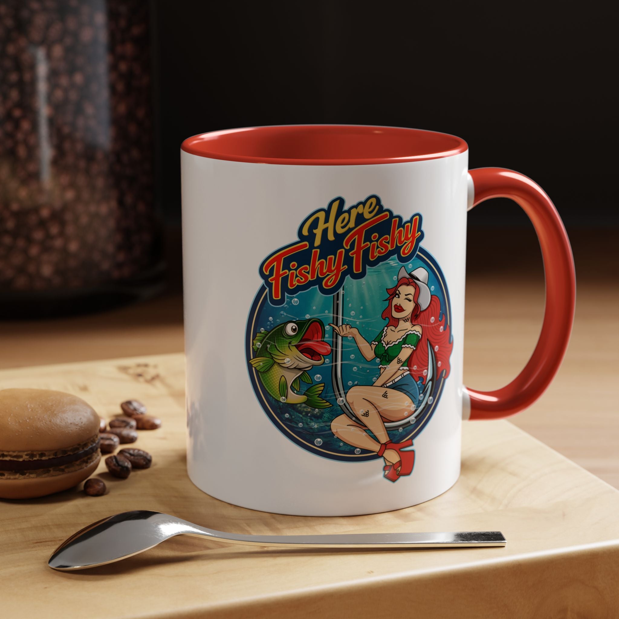 "Here Fishy Fishy" Phat Hookers Coffee Mug