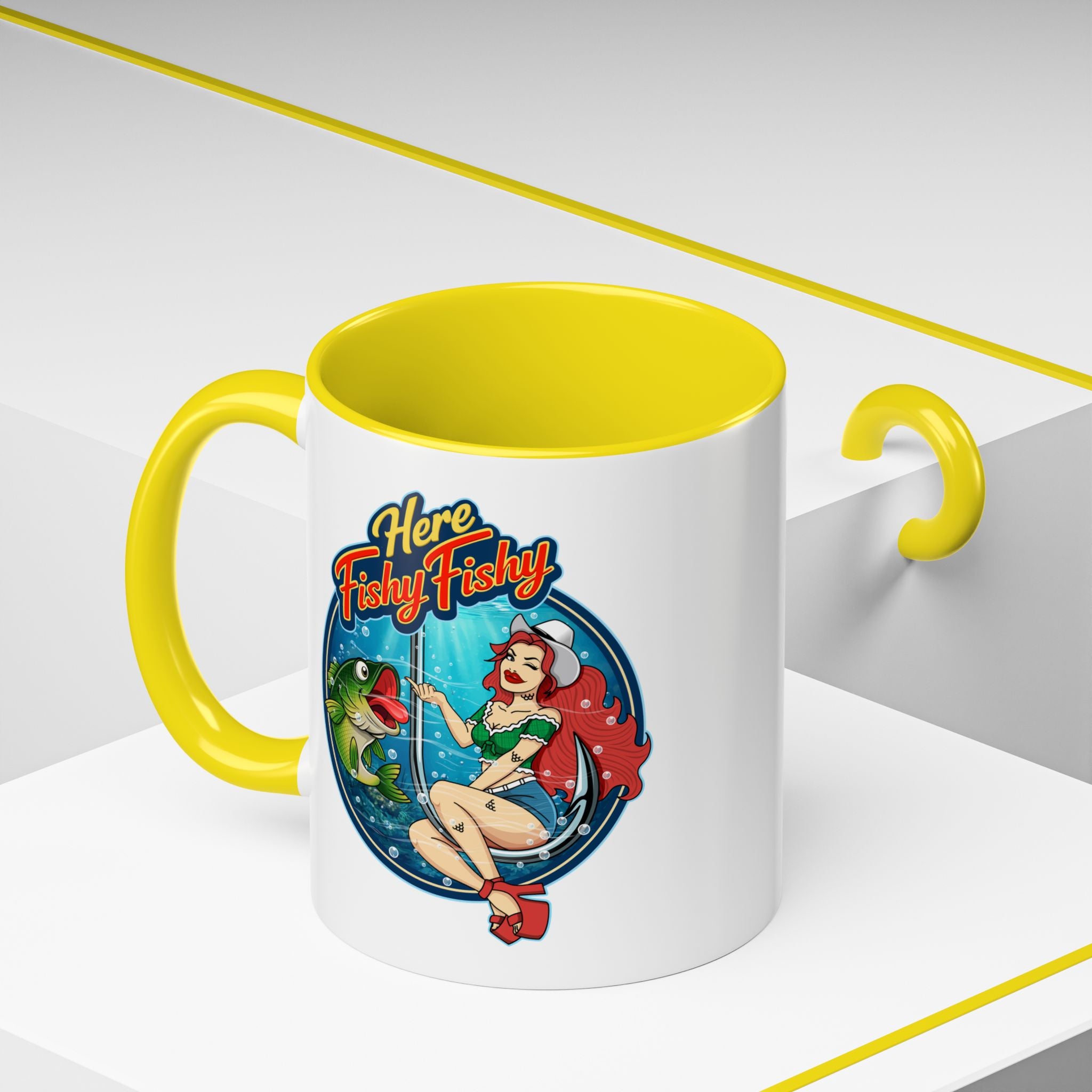 "Here Fishy Fishy" Phat Hookers Coffee Mug