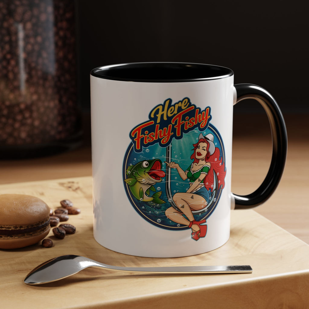 "Here Fishy Fishy" Phat Hookers Coffee Mug