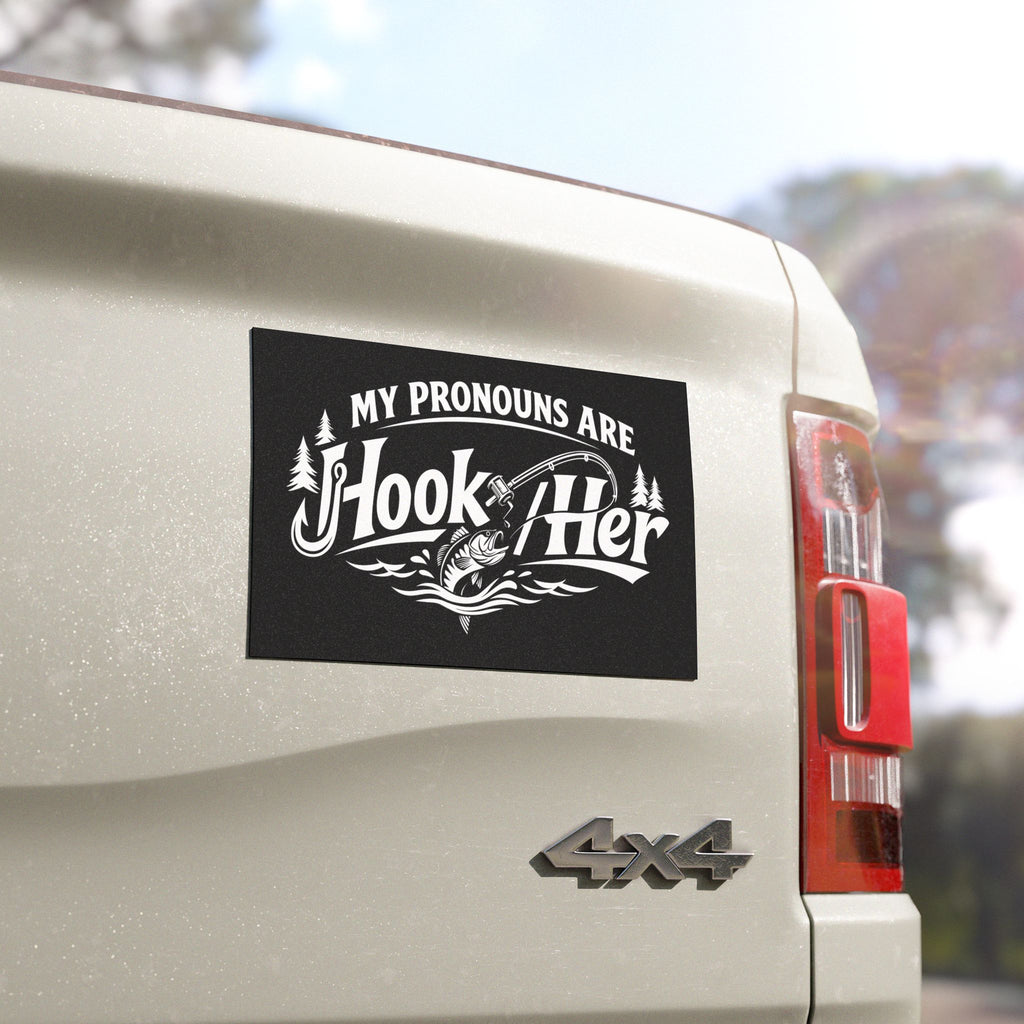 My Pronouns Are Hook/Her Car Magnet Phat Hookers [Tackle]