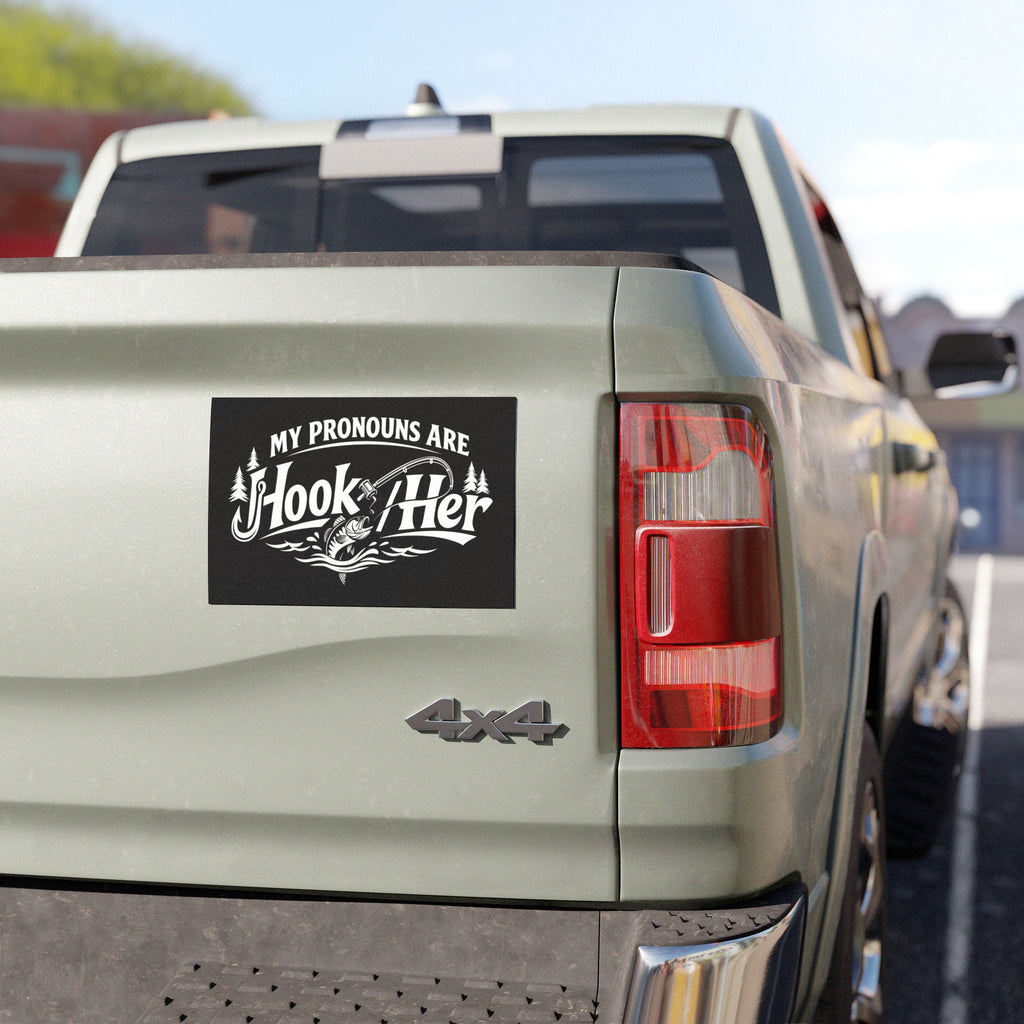 My Pronouns Are Hook/Her Car Magnet Phat Hookers [Tackle]