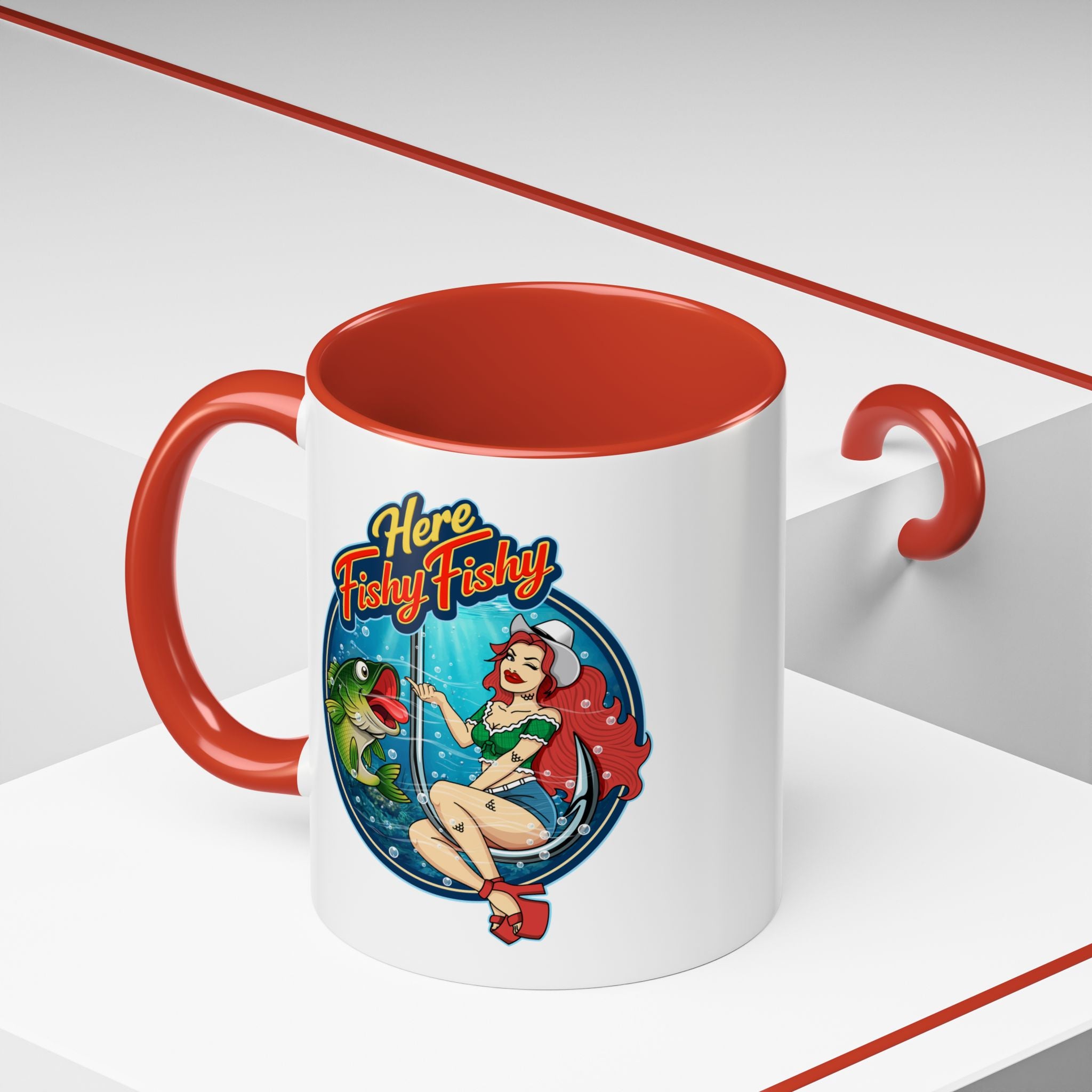 "Here Fishy Fishy" Phat Hookers Coffee Mug